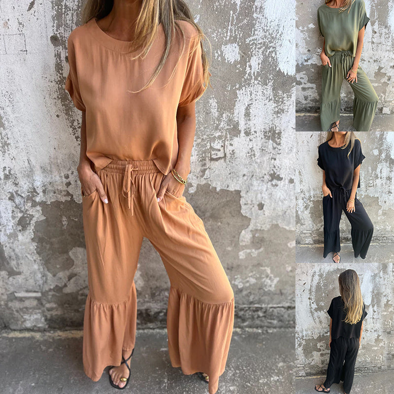 Style Pull, avec Pantalon Large à Cordon