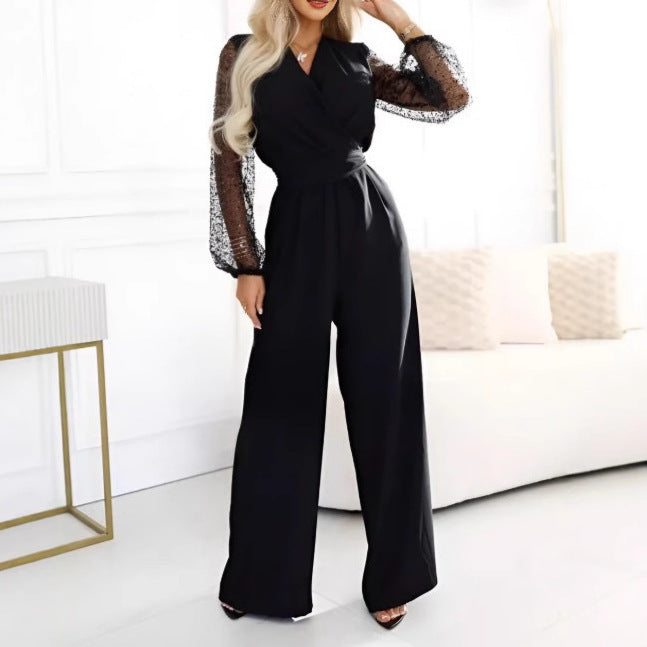 Ensemble- Haut à Paillettes et Pantalon Large