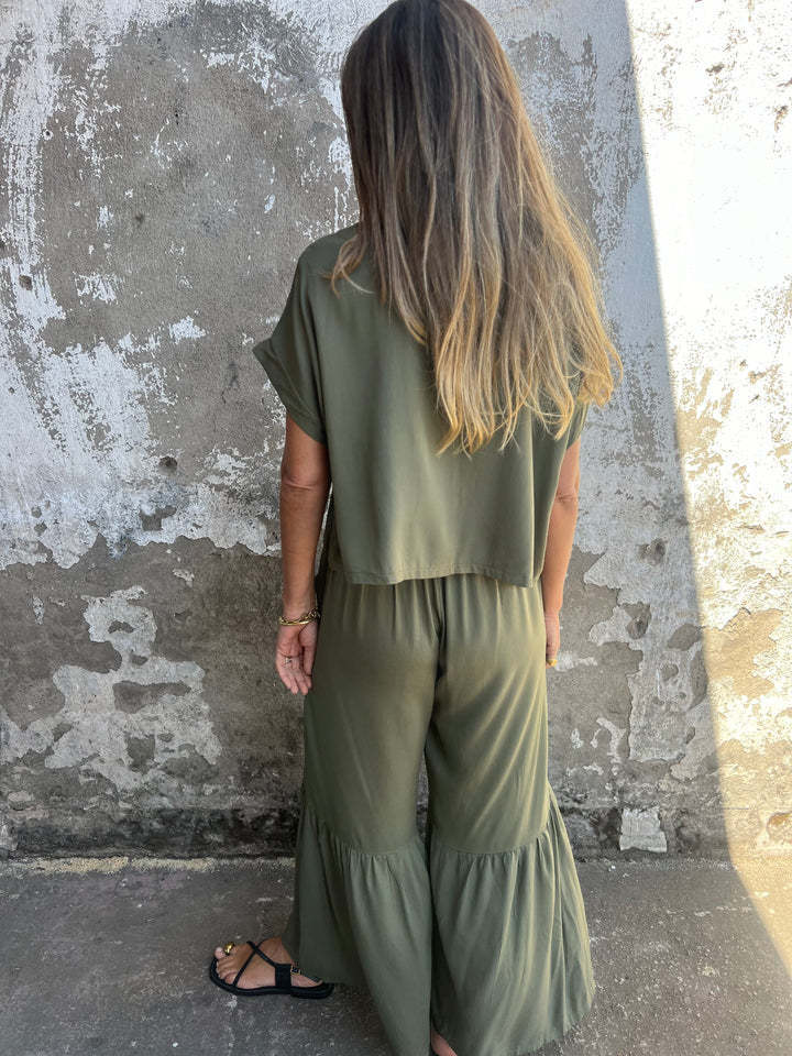 Style Pull, avec Pantalon Large à Cordon