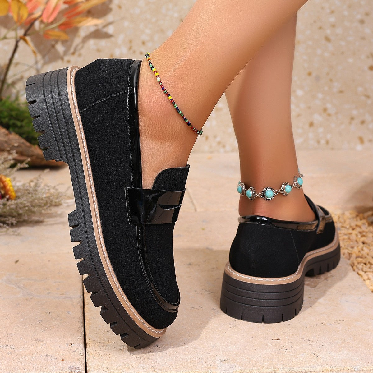 Mocassins Décontractés – Talons Épais