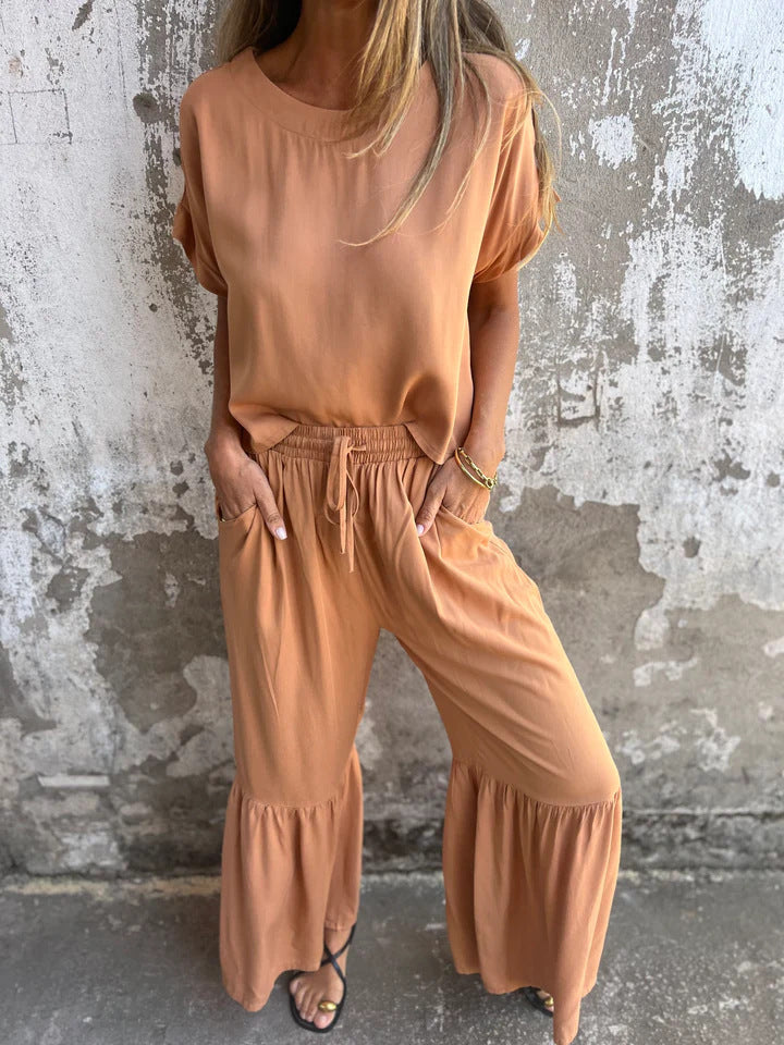 Style Pull, avec Pantalon Large à Cordon