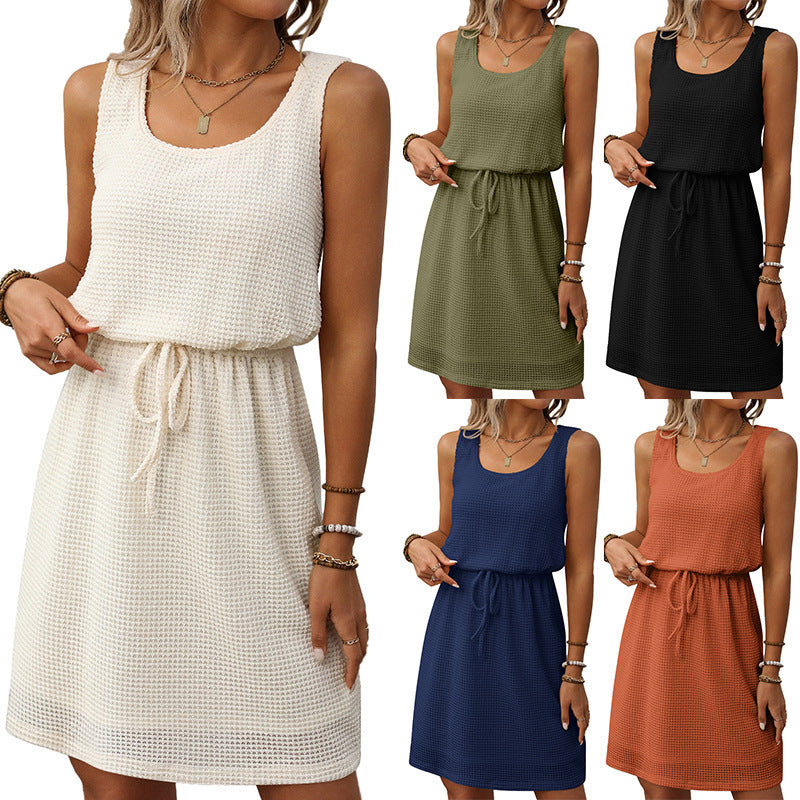 Robe Débardeur Sans Manches avec Doublure