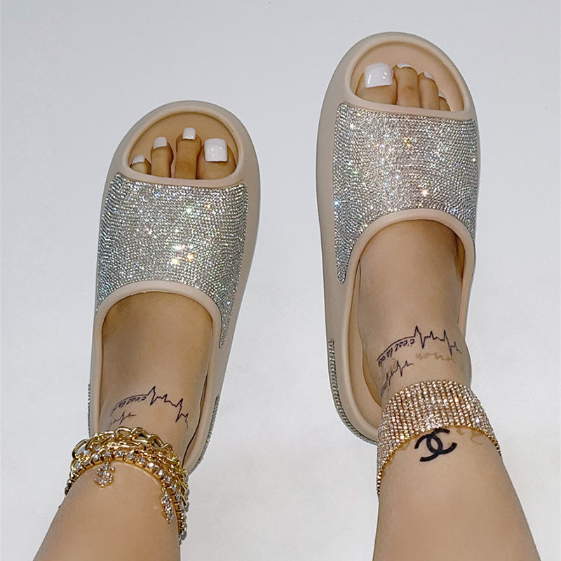 Mules à Strass – Tendance pour l'Été