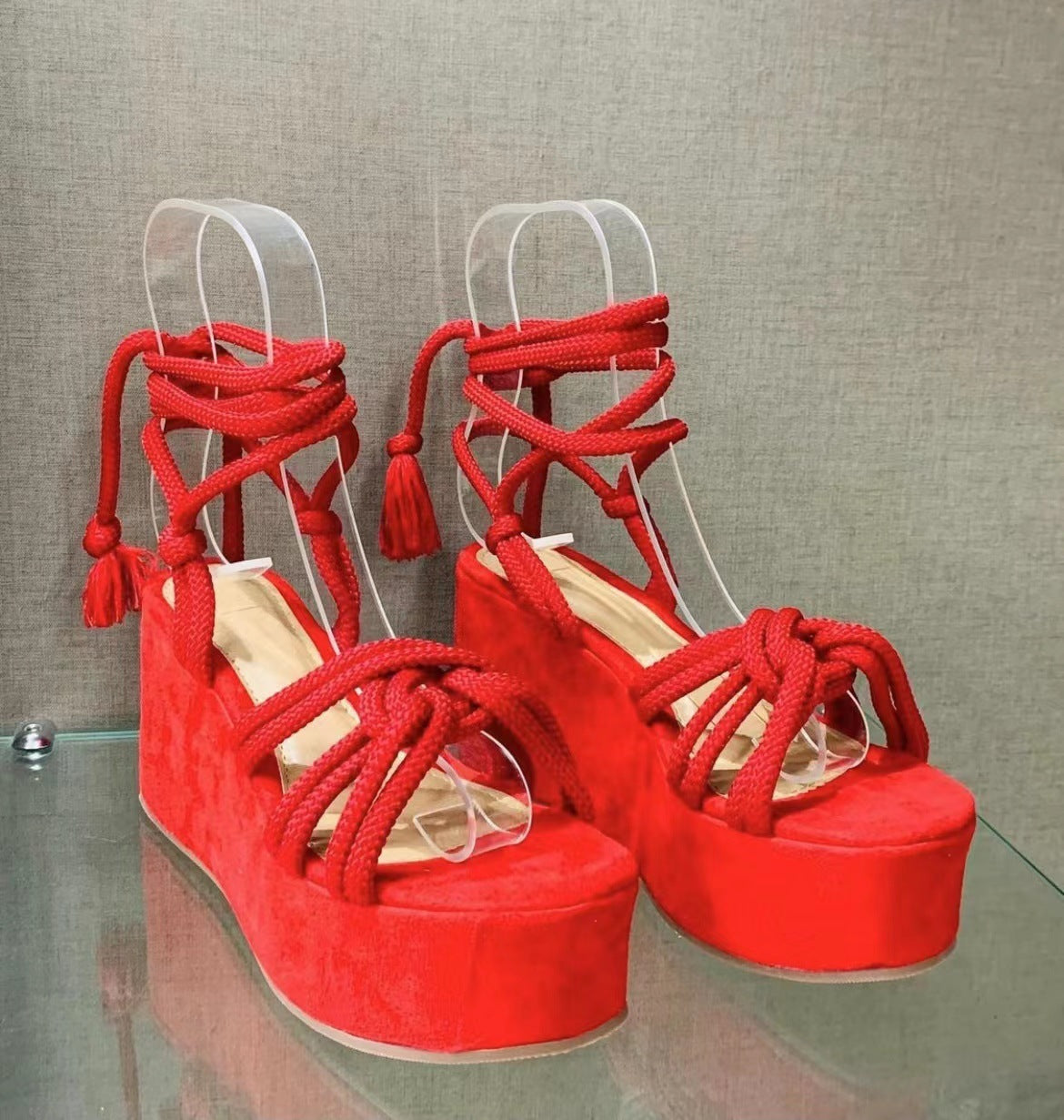 Sandales à Talons Compensés