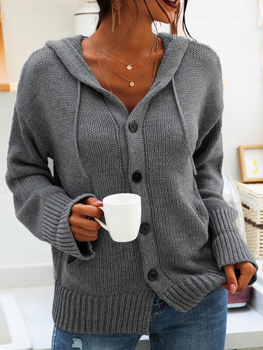 Cardigan à Capuche en Maille