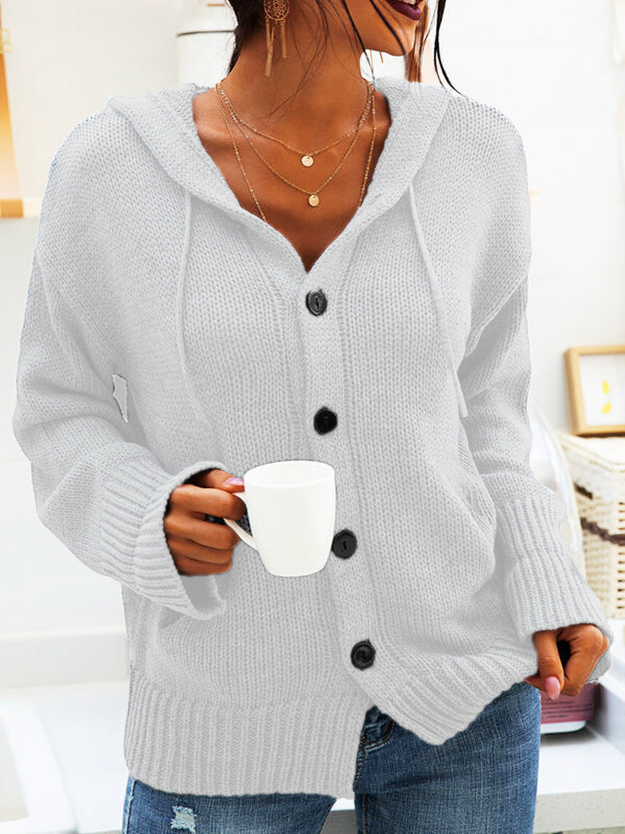 Cardigan à Capuche en Maille