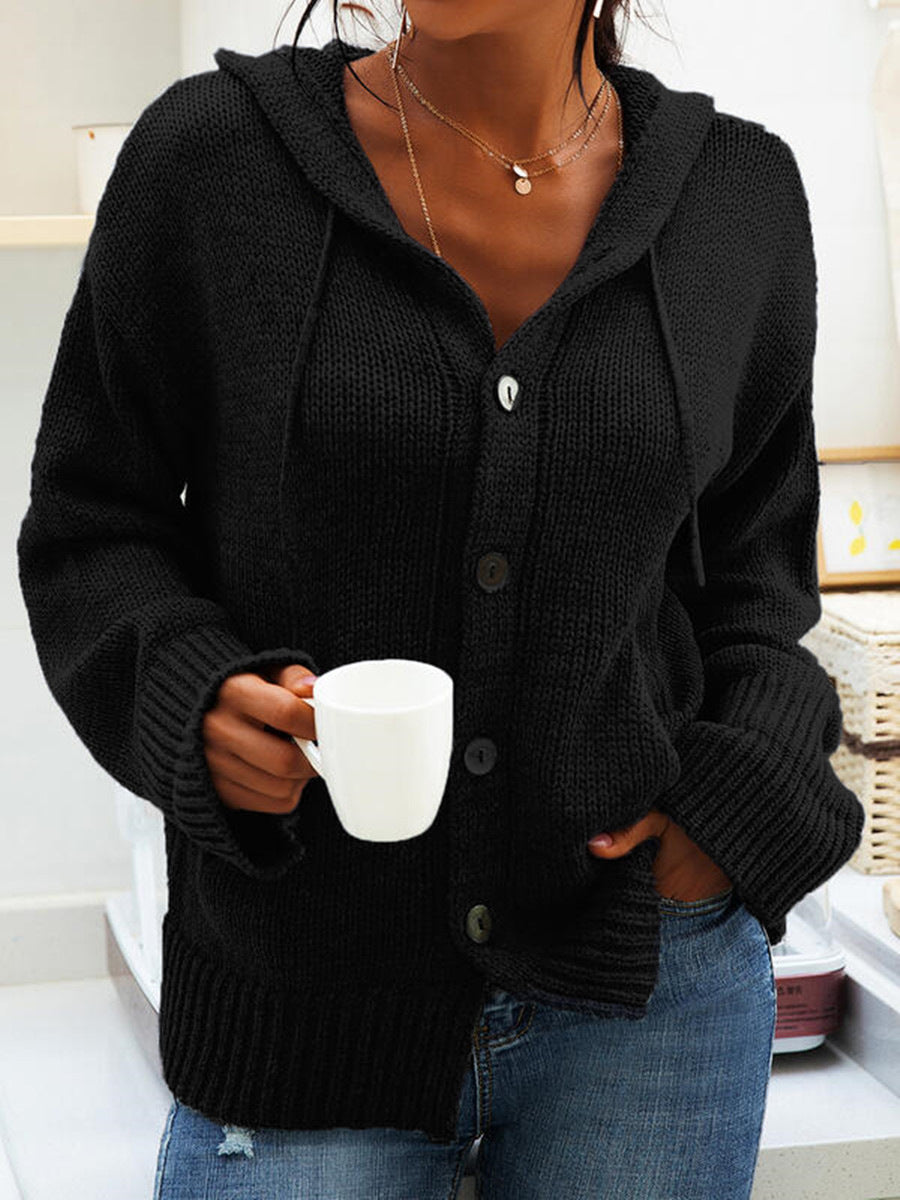 Cardigan à Capuche en Maille