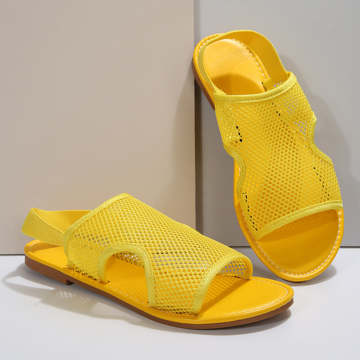 Nouvelles Sandales en Maille – Idéales pour la Plage