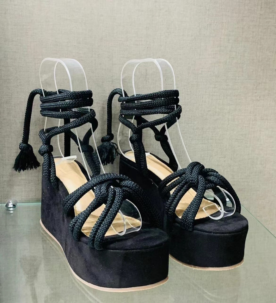 Sandales à Talons Compensés