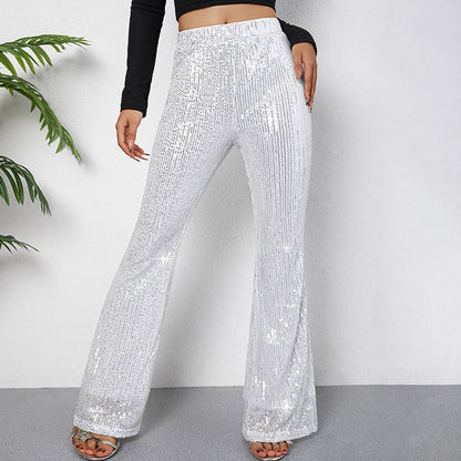 Pantalon à paillettes à la mode