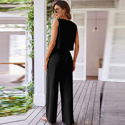 Costume Sans Manches Deux Pièces