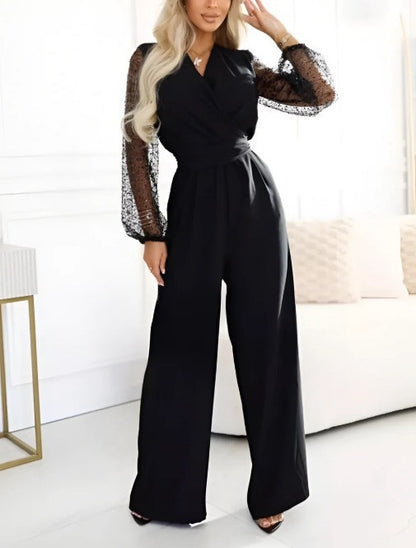 Ensemble- Haut à Paillettes et Pantalon Large