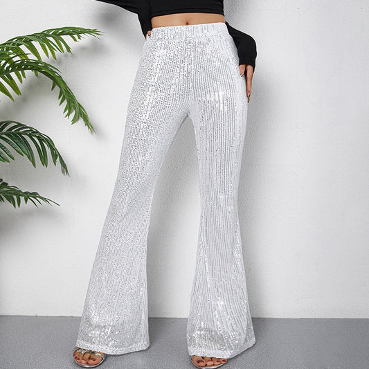 Pantalon à paillettes à la mode