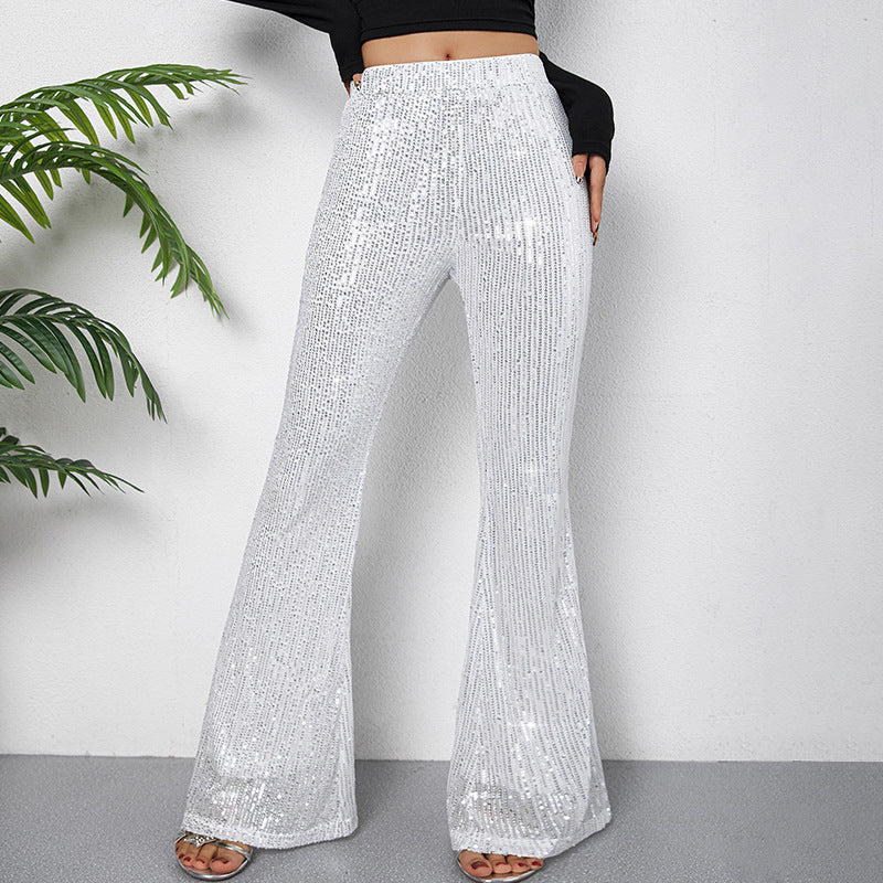 Pantalon à paillettes à la mode