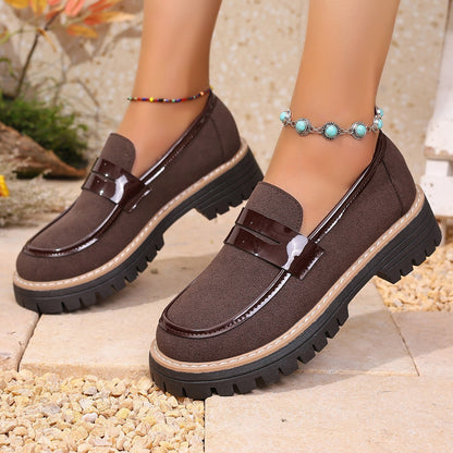 Mocassins Décontractés  – Talons Épais